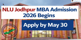 NLU Jodhpur MBA Admission 2026 Begins  Apply by May 30